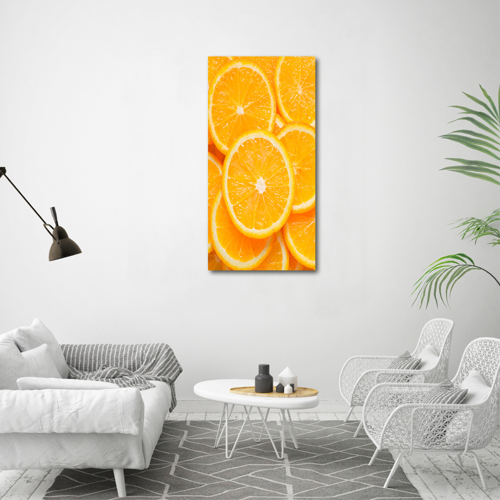 Tableau en acrylique Tranches d'orange