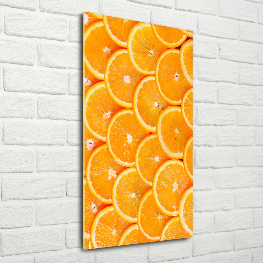 Tableau en acrylique Tranches d'orange