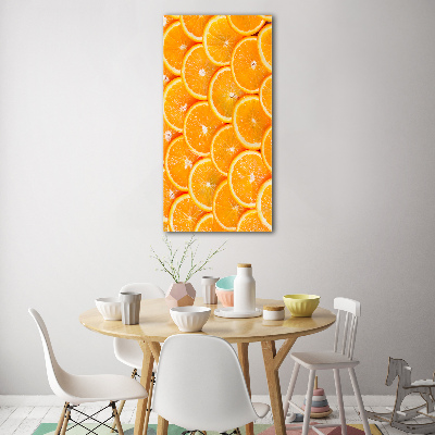 Tableau en acrylique Tranches d'orange