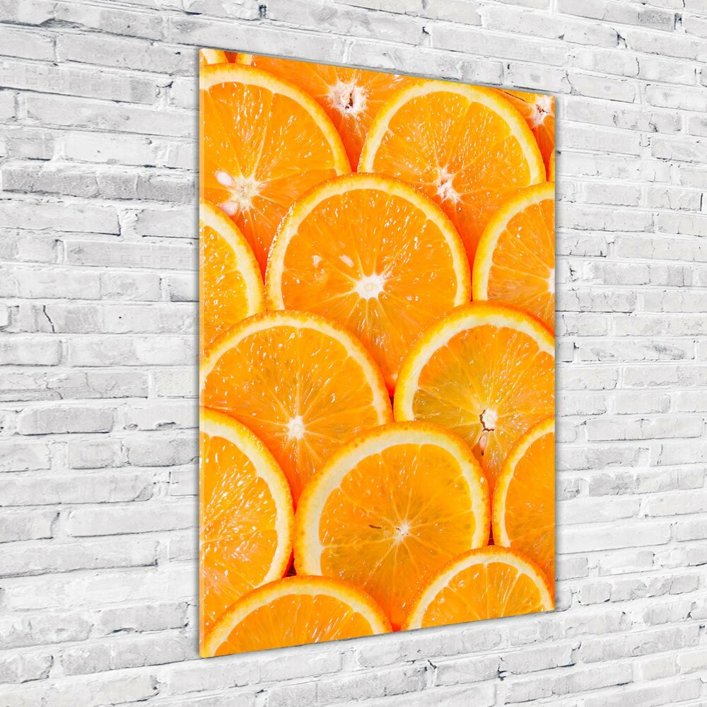 Tableau en acrylique Tranches d'orange