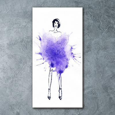 Tableau verre acrylique Illustration de mode