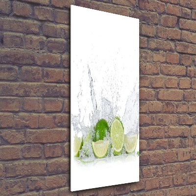 Tableau verre acrylique Citron vert