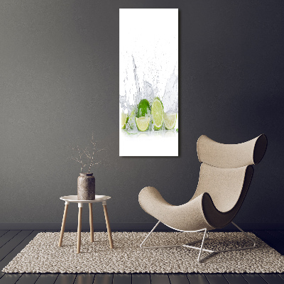 Tableau verre acrylique Citron vert