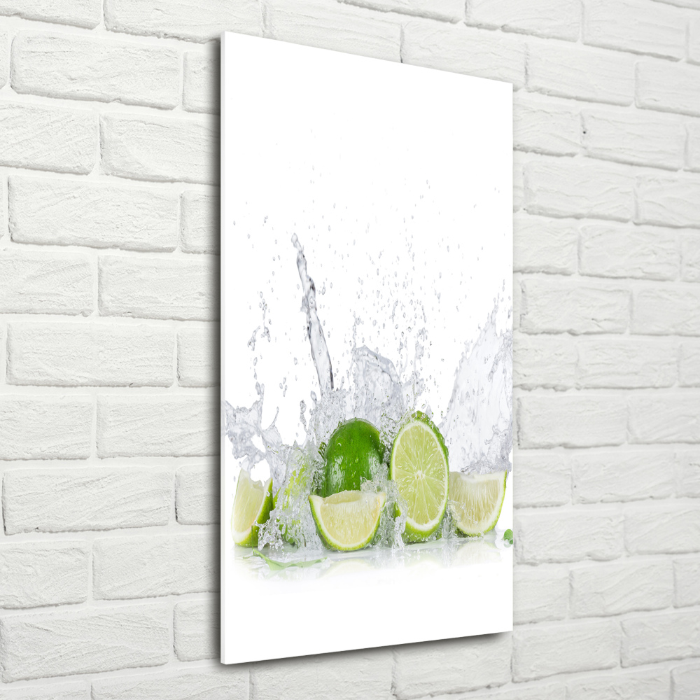 Tableau verre acrylique Citron vert