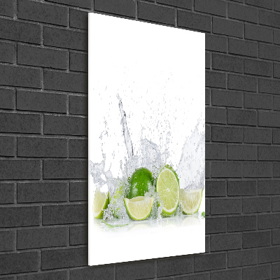 Tableau verre acrylique Citron vert