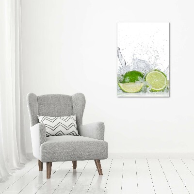 Tableau verre acrylique Citron vert