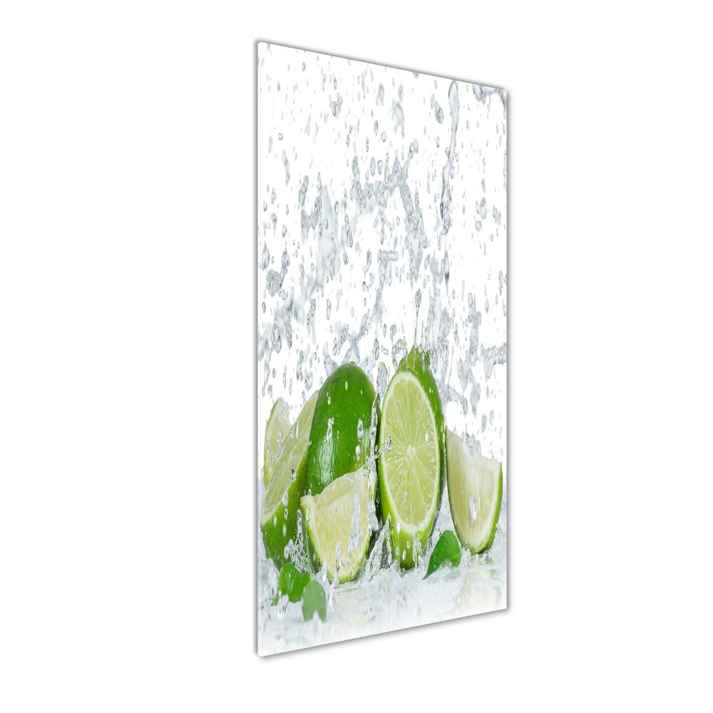 Tableau verre acrylique Citron vert