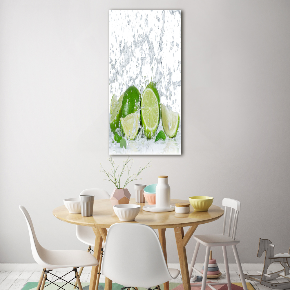 Tableau verre acrylique Citron vert