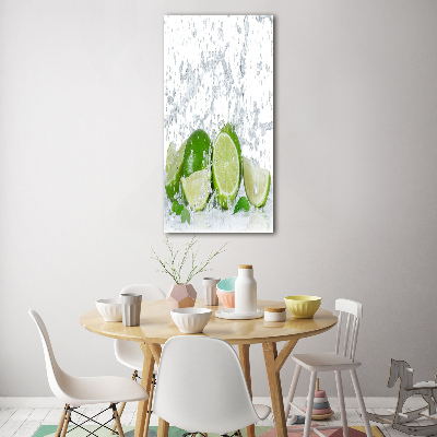 Tableau verre acrylique Citron vert