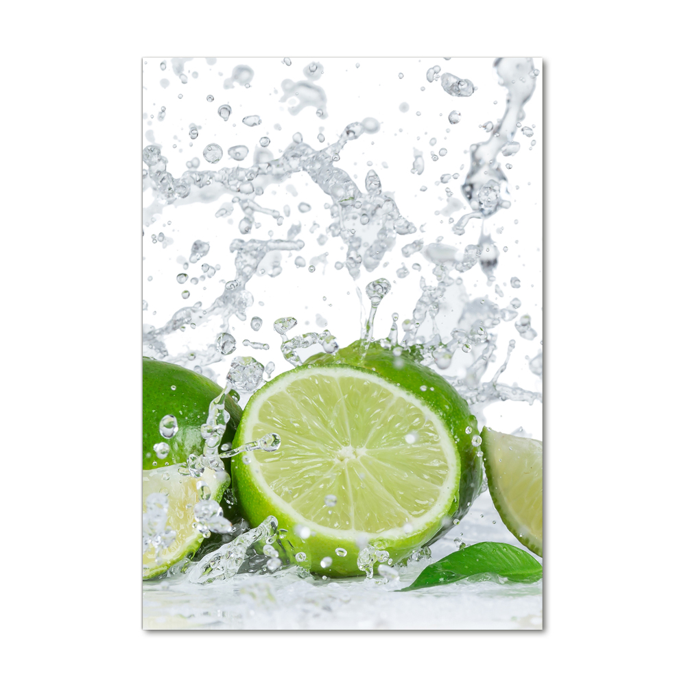 Tableau verre acrylique Citron vert