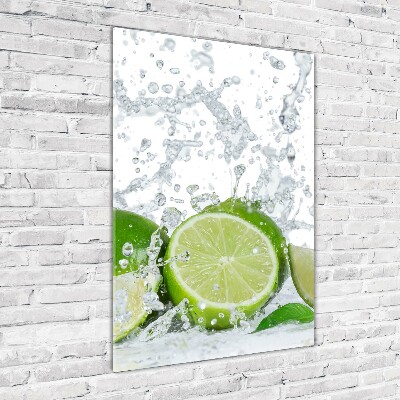 Tableau verre acrylique Citron vert