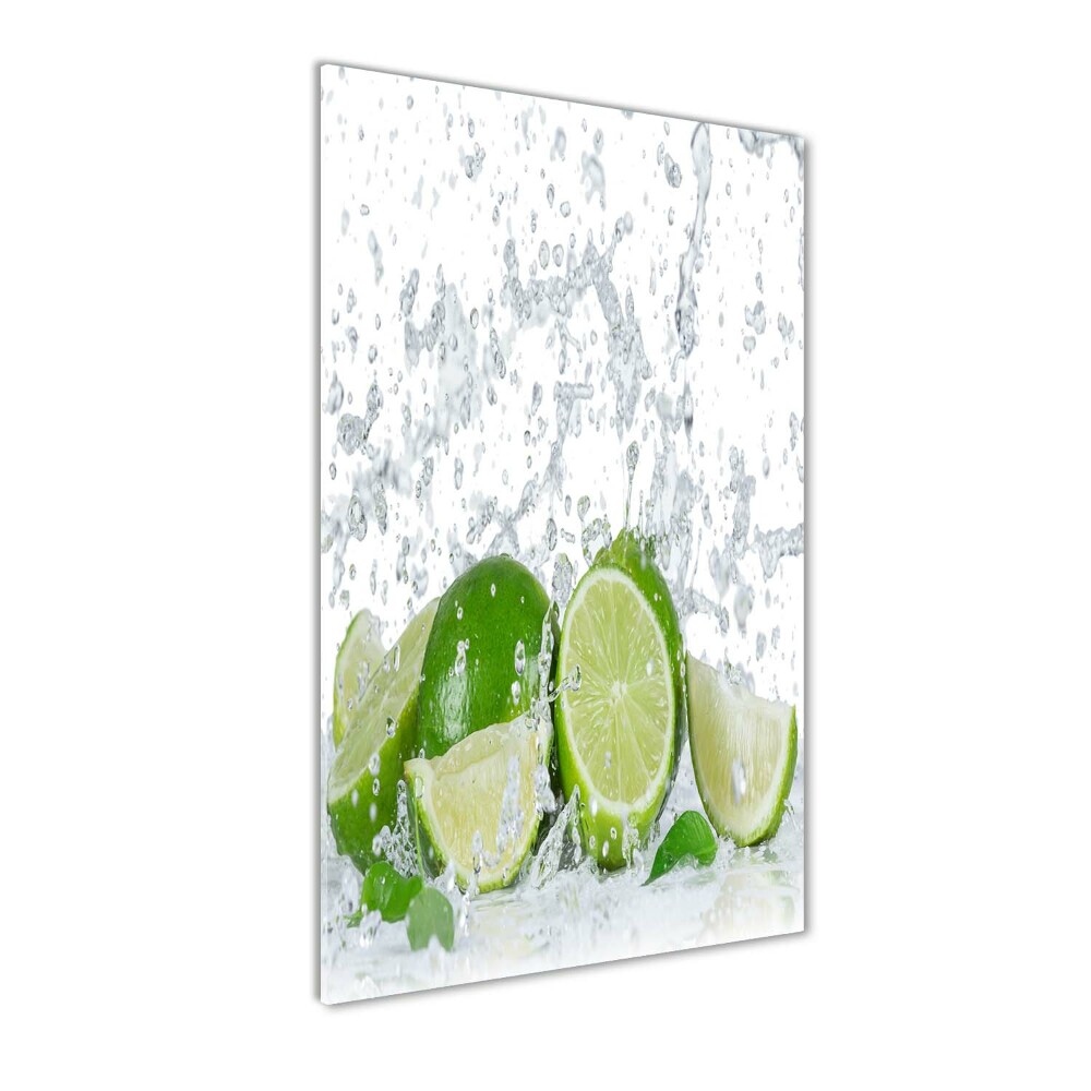 Tableau verre acrylique Citron vert