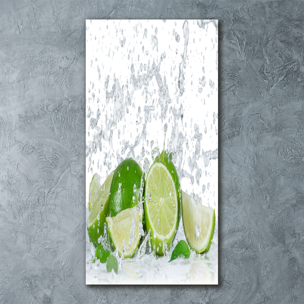 Tableau verre acrylique Citron vert