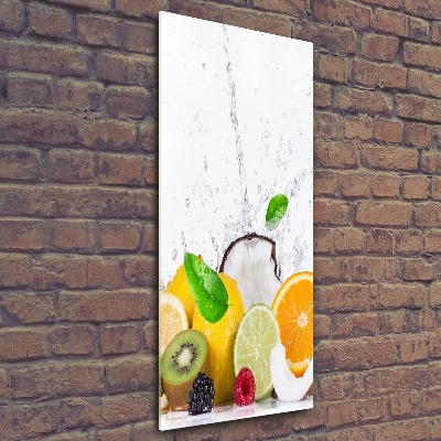 Tableau sur verre acrylique Fruits sains