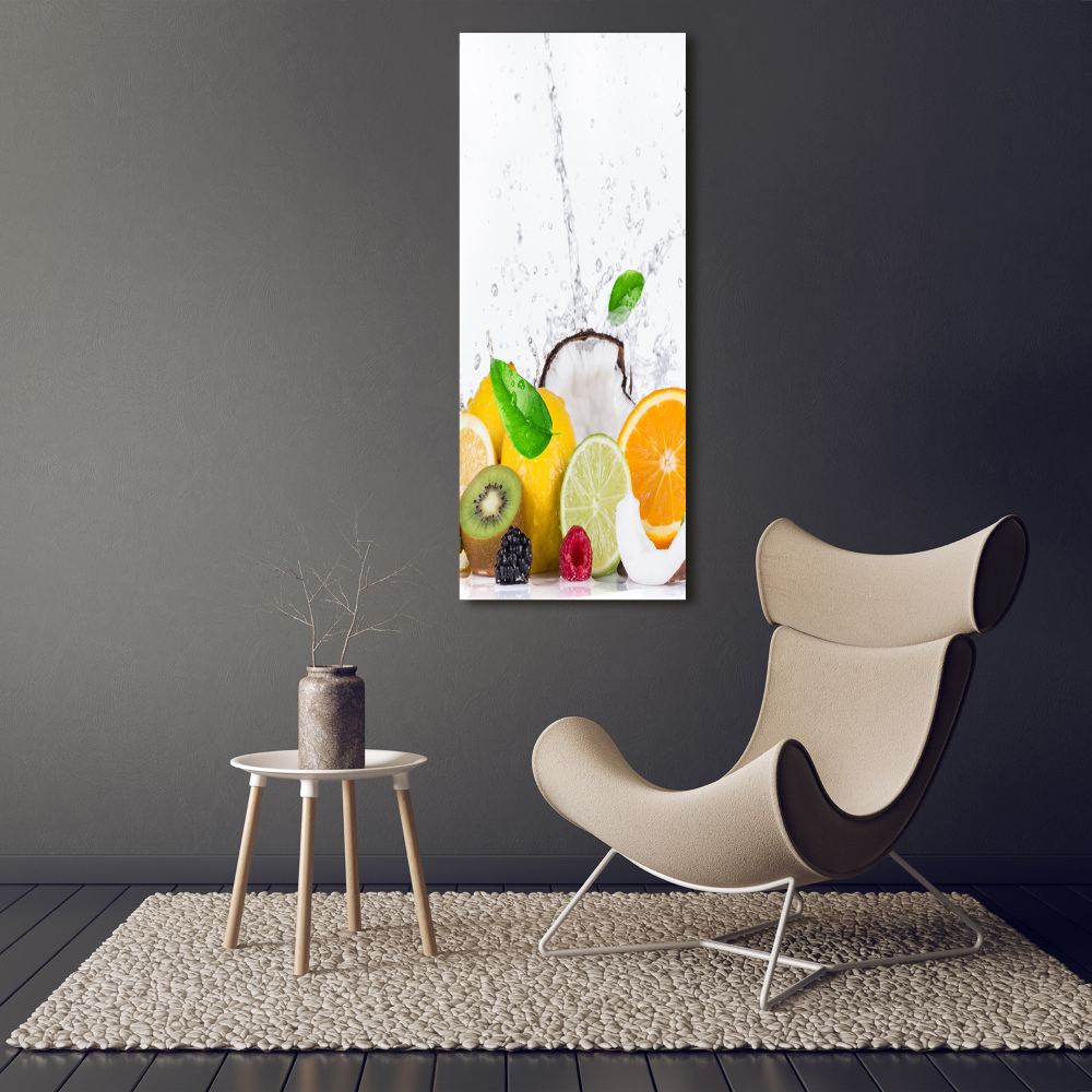 Tableau sur verre acrylique Fruits sains