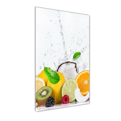 Tableau sur verre acrylique Fruits sains