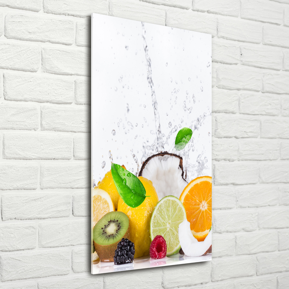 Tableau sur verre acrylique Fruits sains