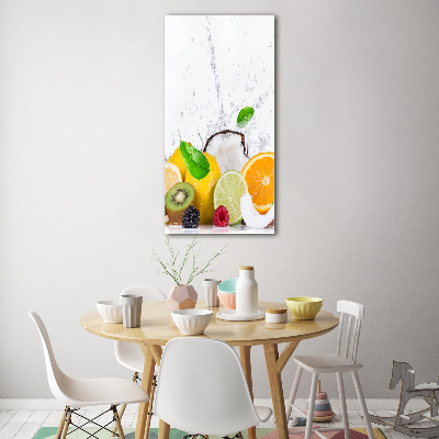 Tableau sur verre acrylique Fruits sains