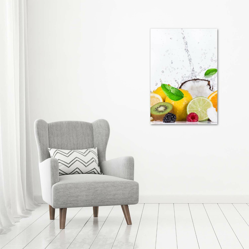 Tableau sur verre acrylique Fruits sains