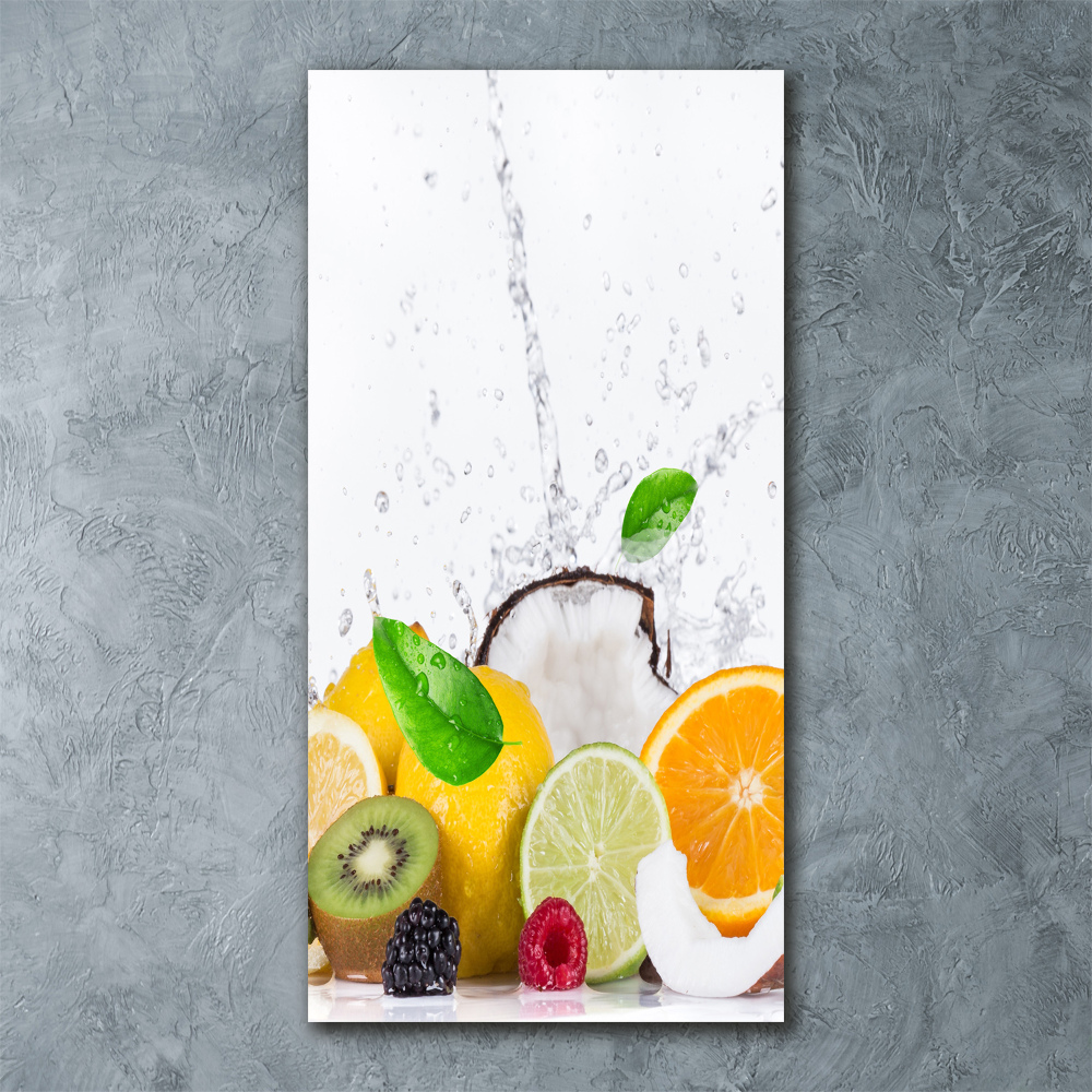 Tableau sur verre acrylique Fruits sains