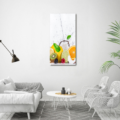 Tableau sur verre acrylique Fruits sains