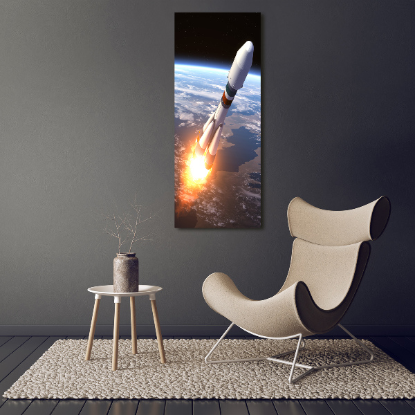 Tableau acrylique Fusée spatiale