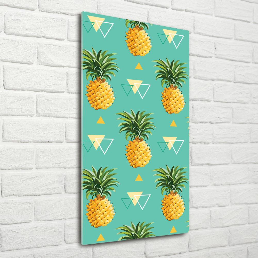 Tableau verre acrylique Ananas