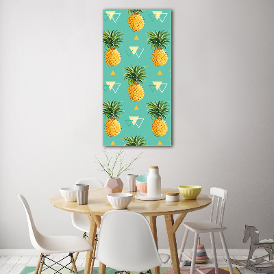 Tableau verre acrylique Ananas