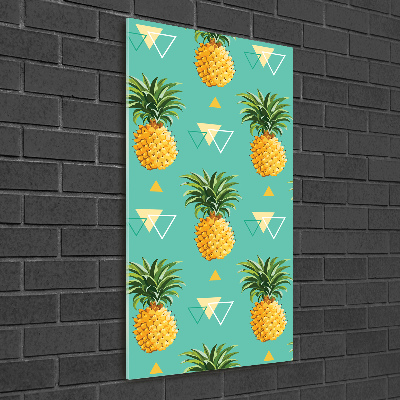 Tableau verre acrylique Ananas