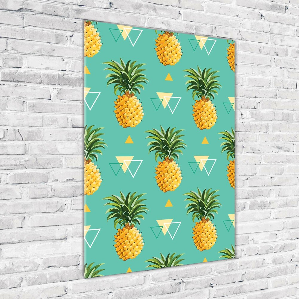 Tableau verre acrylique Ananas