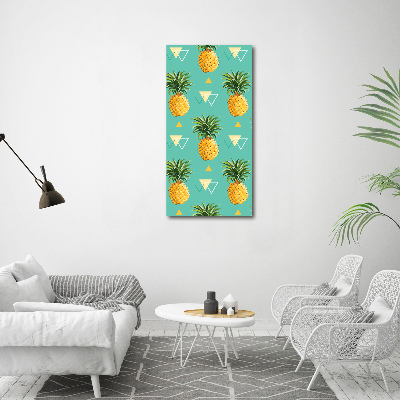 Tableau verre acrylique Ananas