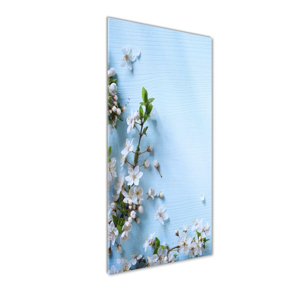 Tableau verre acrylique Fleurs de cerisier