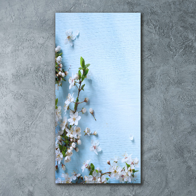 Tableau verre acrylique Fleurs de cerisier