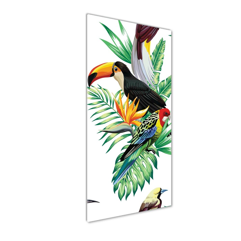 Tableau acrylique Oiseaux tropicaux