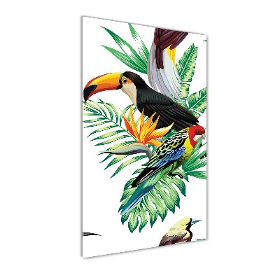 Tableau acrylique Oiseaux tropicaux