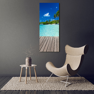 Tableau en acrylique Plage tropicale