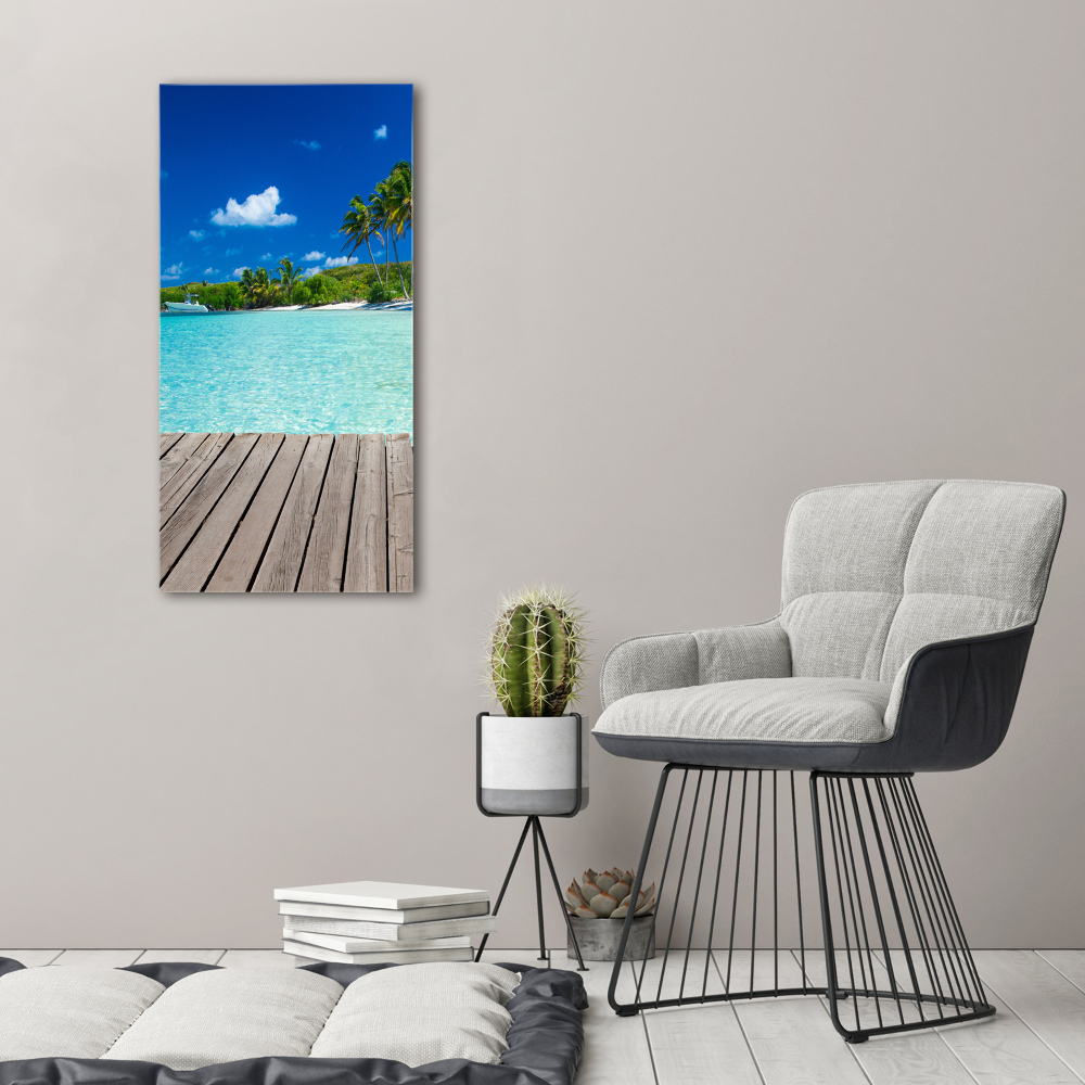 Tableau en acrylique Plage tropicale