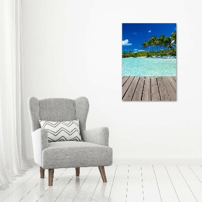 Tableau en acrylique Plage tropicale