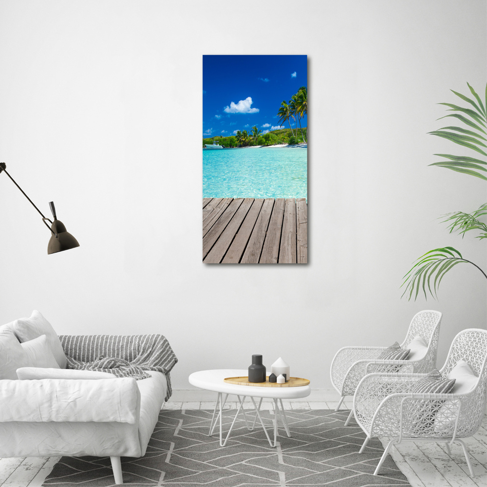 Tableau en acrylique Plage tropicale