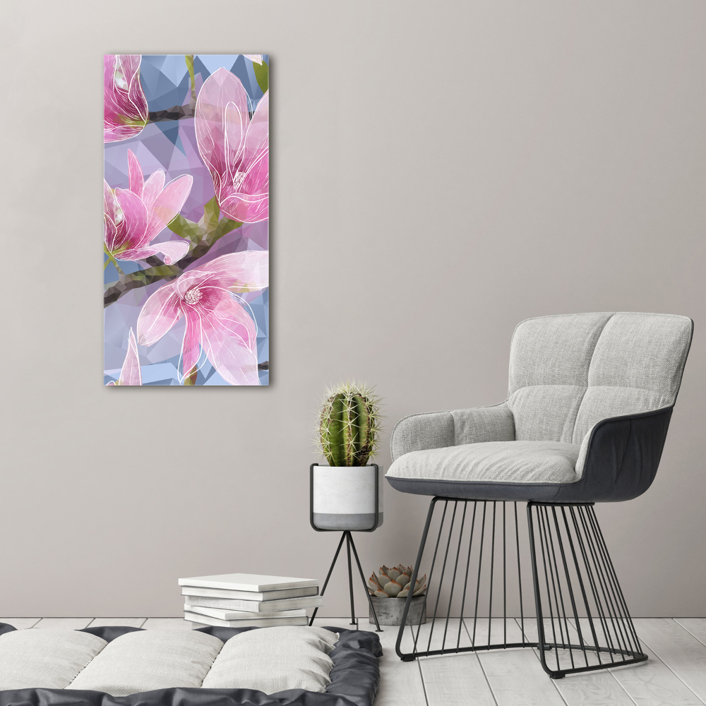 Acrylique tableau Fleur de magnolia