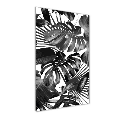 Tableau acrylique Feuilles exotiques