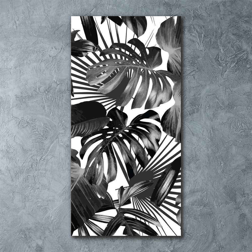 Tableau acrylique Feuilles exotiques