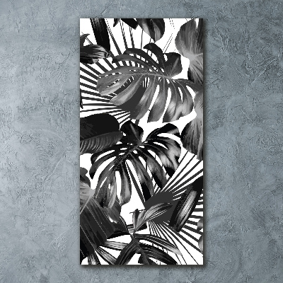 Tableau acrylique Feuilles exotiques