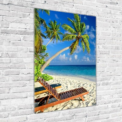 Tableau acrylique Plage tropicale