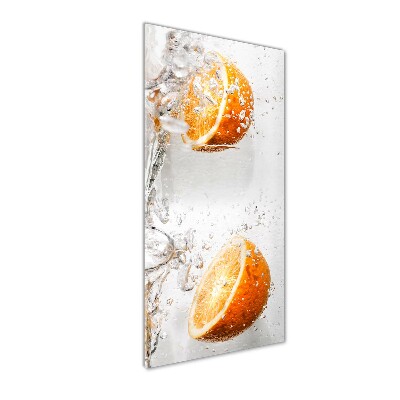 Tableau verre acrylique Oranges