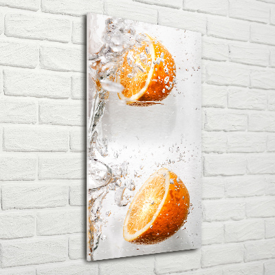 Tableau verre acrylique Oranges