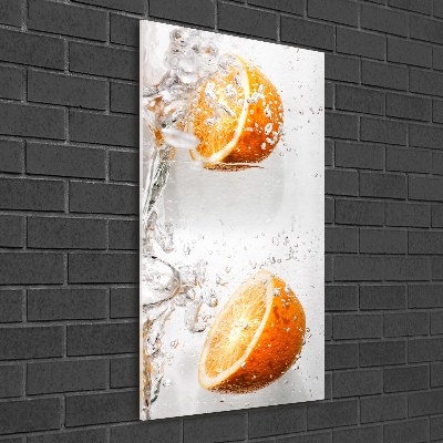 Tableau verre acrylique Oranges