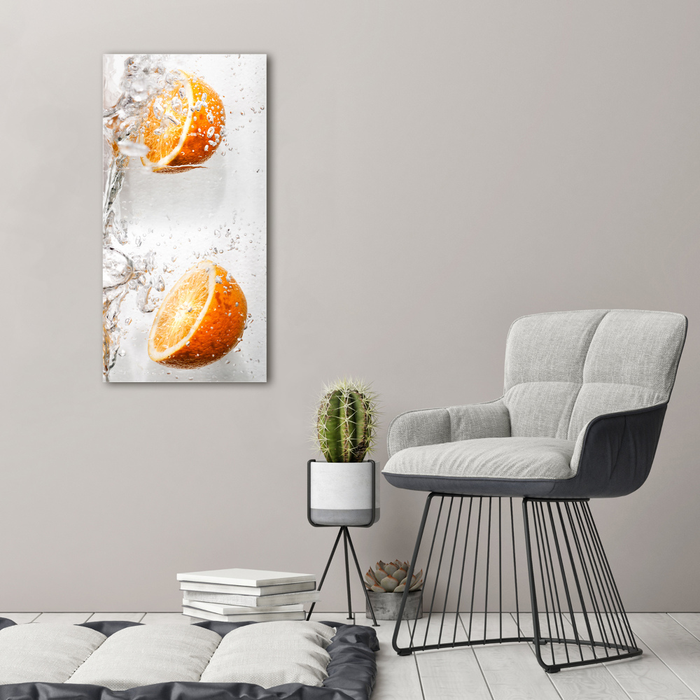 Tableau verre acrylique Oranges