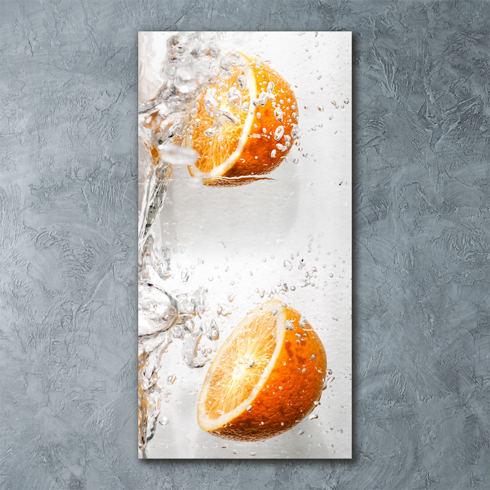 Tableau verre acrylique Oranges