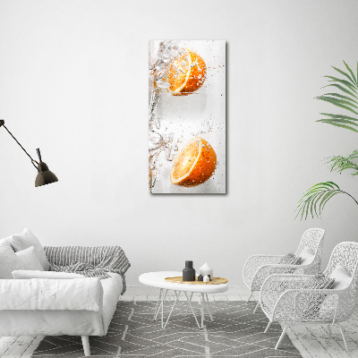 Tableau verre acrylique Oranges